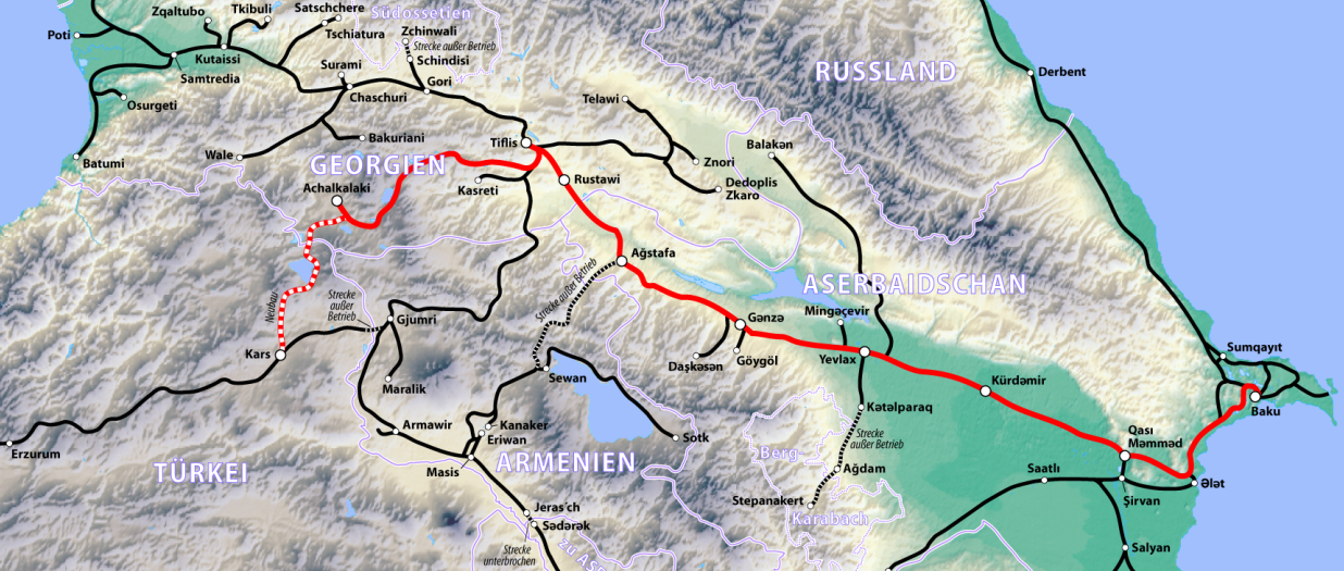 Bakü Tiflis Kars demiryolu projesi