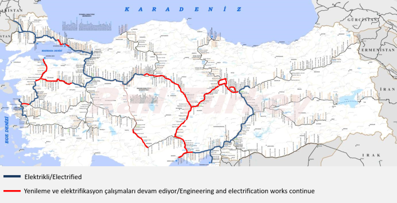 716 - Türkiye elektrikli hatlar haritası 2017