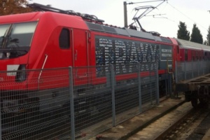 874 - Traxx loco at Kapikule